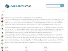 Tablet Screenshot of cars-specs.com